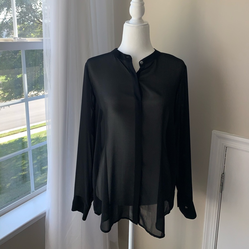 Sheer Black Blouse